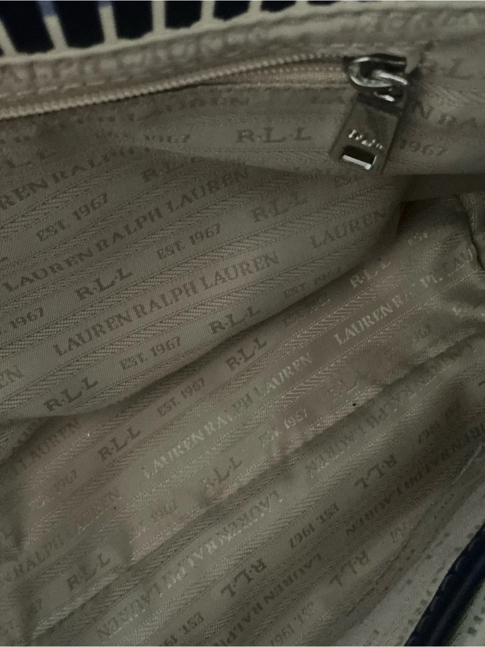 Ralph Lauren Lindley Alissa women’s shoulder bag tote purse multi striped